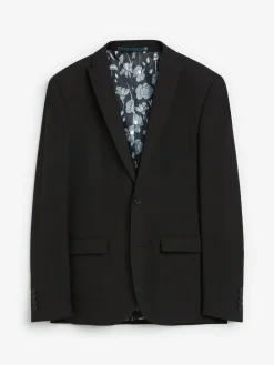 Discount Next Skinny Fit Two Button Suit Jacket Black