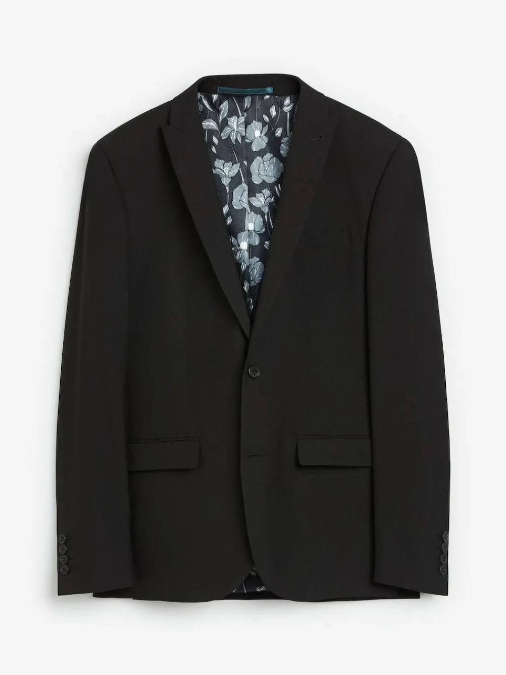 Discount Next Skinny Fit Two Button Suit Jacket Black