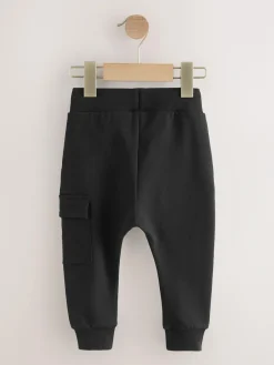 Online Next Black Skinny Utility Joggers (3mths-7yrs)