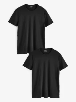 Next Slim Fit 100% Cotton Layering T-Shirts 2 Pack^ Loungewear|Tops & T-Shirts