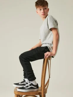 Next Black Slim Fit Cargo Rich Joggers (3-16yrs)^BOY Joggers|Sweat Pants