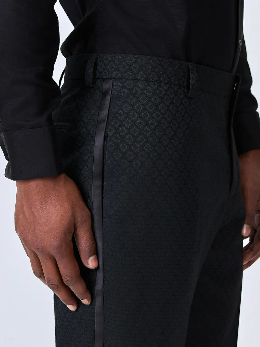 Next Slim Fit Jacquard Suit Trousers^ Occasionwear|Pants & Chinos