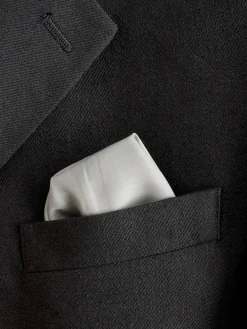 Discount Next Black Slim Fit Linen-Blend Suit Jacket