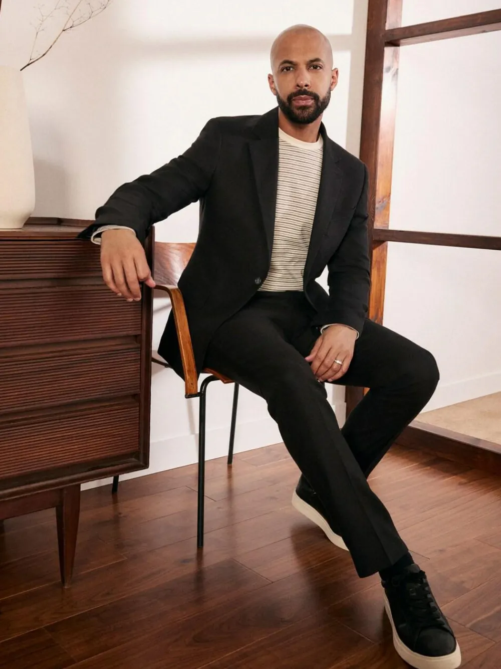 Discount Next Black Slim Fit Linen-Blend Suit Jacket