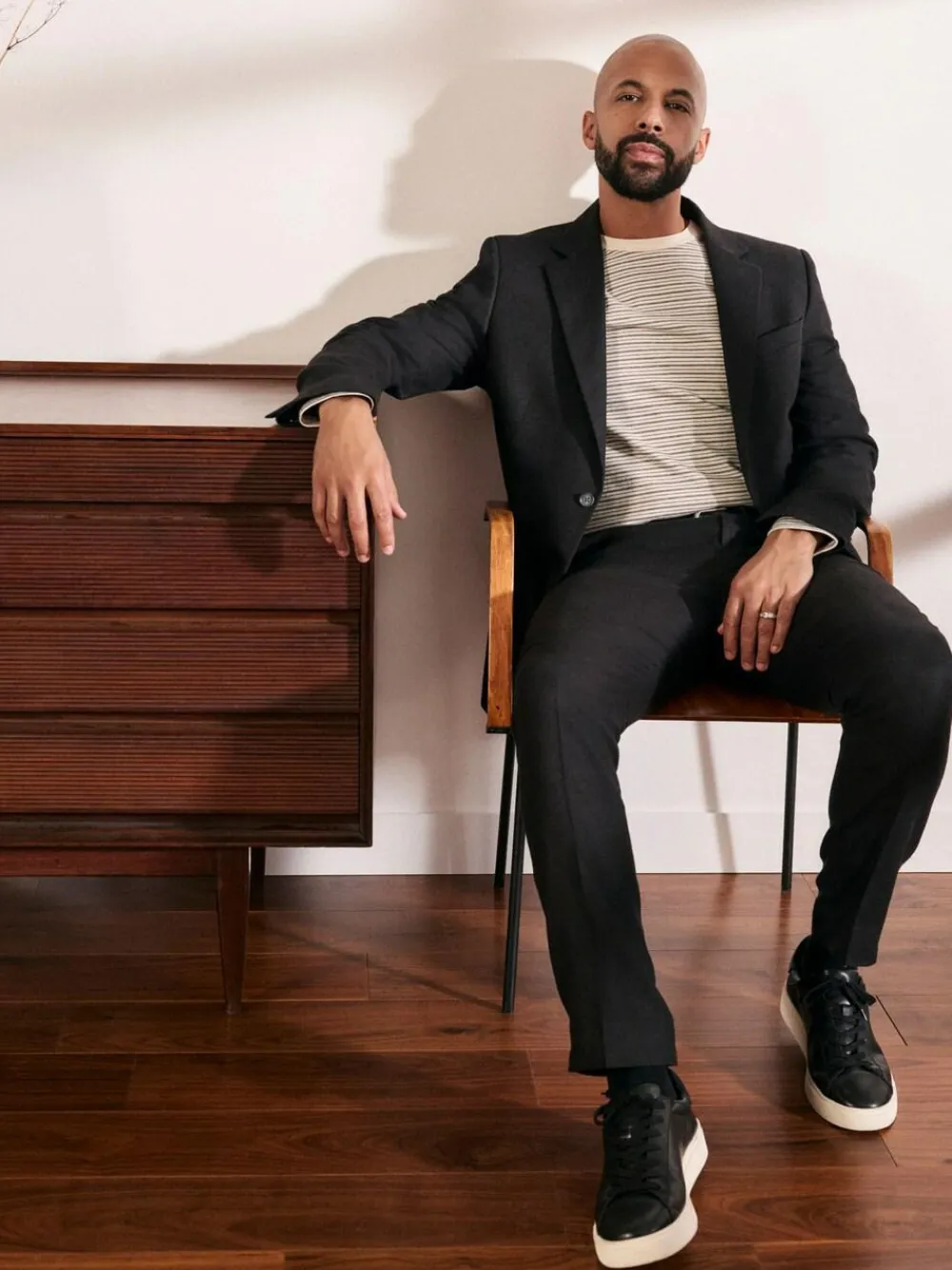 Discount Next Black Slim Fit Linen-Blend Suit Jacket