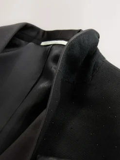 Discount Next Black Slim Fit Sequin Tuxedo Suit Jacket