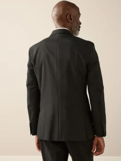 Next Slim Fit Signature Nova Fides 100% Italian Wool Suit Jacket^ Blazers & Formal Jackets|Black Suits