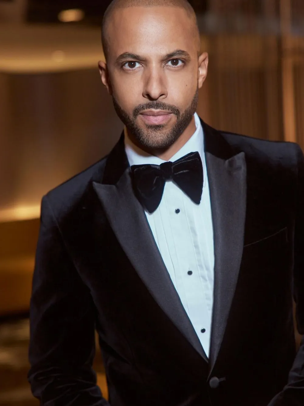 Next Slim Fit Signature Pontoglio Italian Velvet Blazer Black