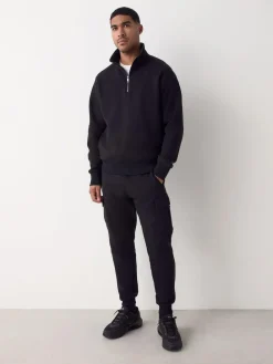 Next Slim Fit Slim Fit Brushback Heavyweight Cargo Joggers^ Joggers|Joggers