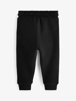 New Next Black Slim Fit Soft Touch Jersey Joggers (3mths-7yrs)