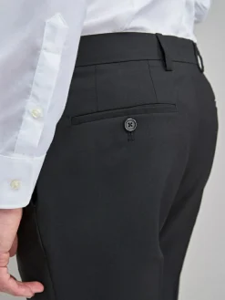 Next Black Slim Fit Stretch Smart Trousers^ Pants & Chinos|Occasionwear