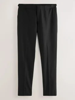 Next Black Slim Fit Suit Trousers With Side Adjuster^ Pants & Chinos|Occasionwear