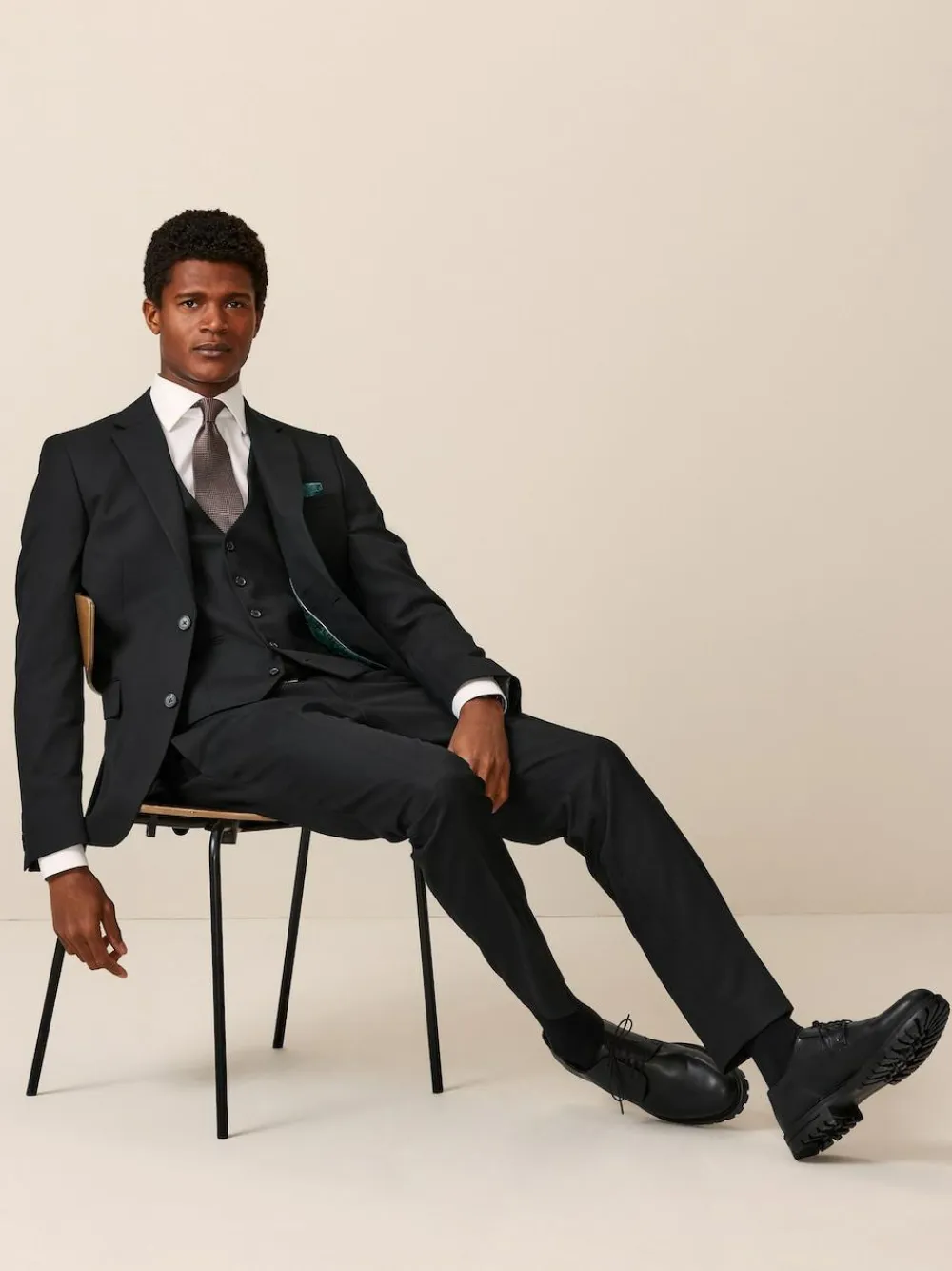 Next Black Slim Fit Textured Suit Jacket^ Blazers & Formal Jackets|Black Suits