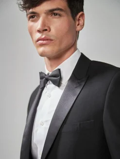 Best Next Slim Fit Tuxedo Suit Jacket Black