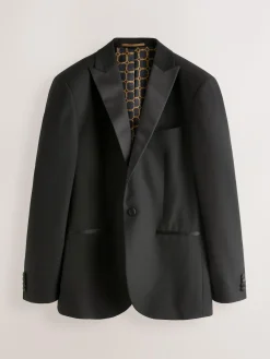 Best Next Slim Fit Tuxedo Suit Jacket Black