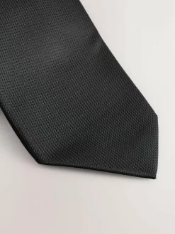 Discount Next Black Slim Textured Tie