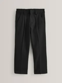 Next Slim Waist School Pleat Front Trousers (3-17yrs)^BOY Joggers|Tznius Pants