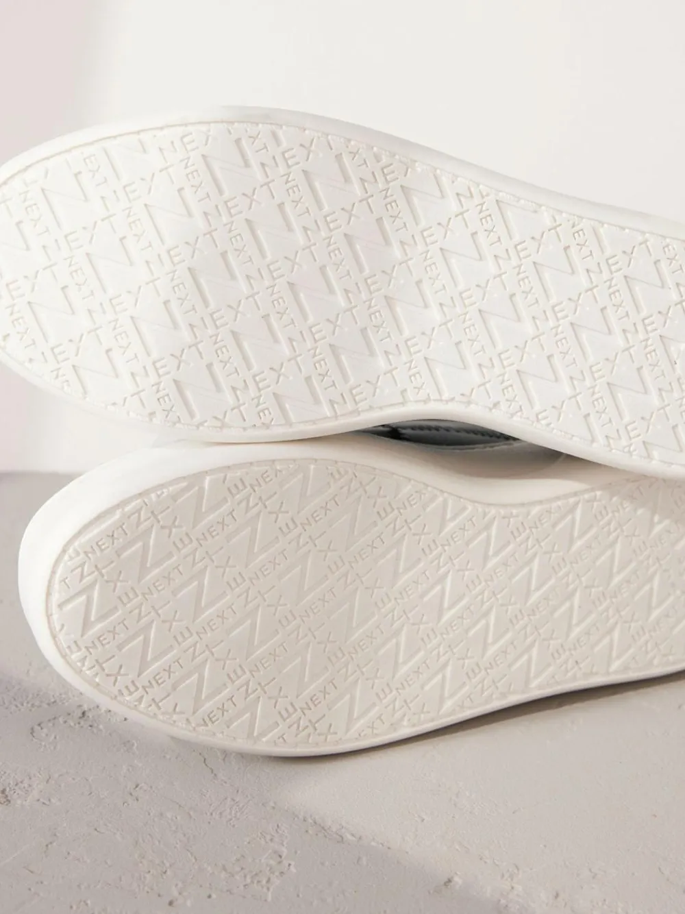 Next Slip On Signature Leather Chunky Wedge Platform Trainers^Women Sneakers