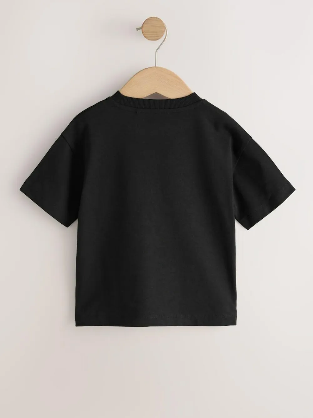 Online Next Black Smile Short Sleeve Small Graphic T-Shirt (3mths-7yrs)