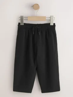 Sale Next Black Soft Touch Wide Fit Joggers (3mths-7yrs)
