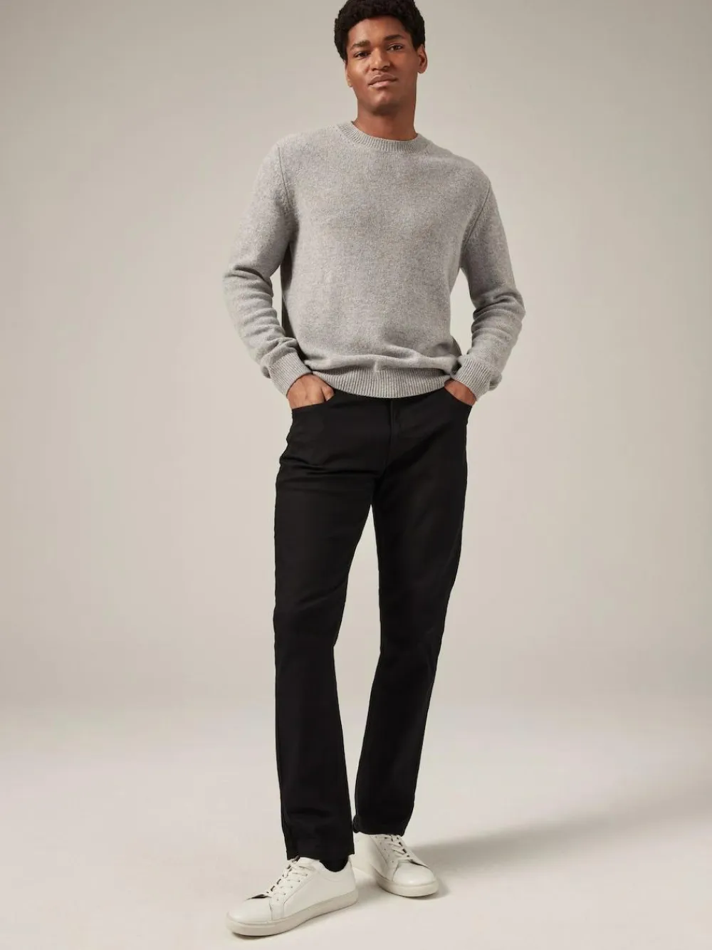 Next Black Solid Single Slim Fit Classic Stretch Jeans^ Jeans|Jeans