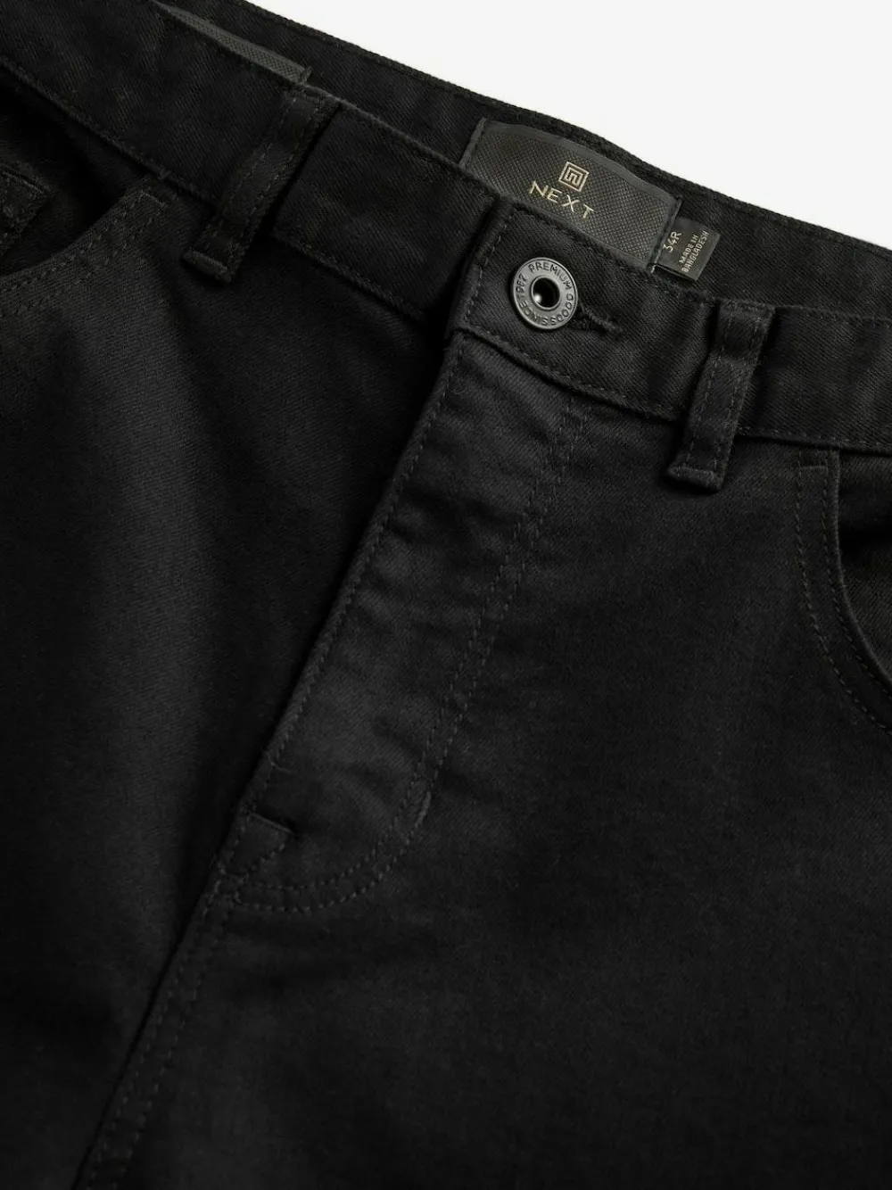 Next Black Solid Single Slim Fit Classic Stretch Jeans^ Jeans|Jeans