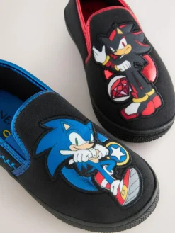 New Next Black Sonic Cupsole Slippers
