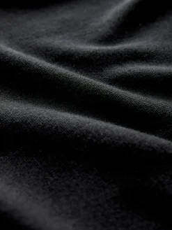 Outlet Next Stag Logo Regular Fit Cotton Rich Crew Neck Jumper Black