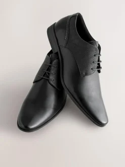 Outlet Next Standard Fit Derby Lace-Up Shoes Black