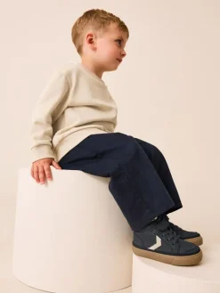 Next Standard Fit (F) Elastic Lace Touch Fastening Chevron Boots^BOY Sneakers|Sneakers