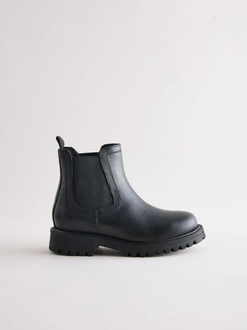 Next Standard Fit (F) Leather Warm Lined Chelsea Boots^BOY School Shoes|Boys Shoes