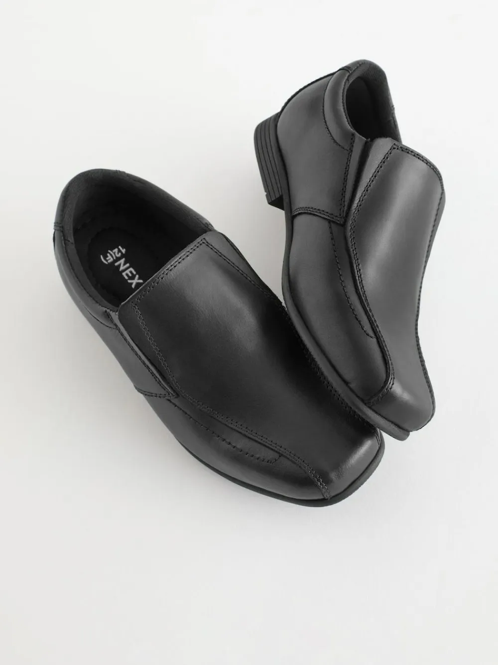 Sale Next Black Standard Fit (F) School Leather Loafers