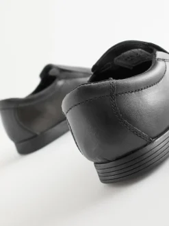 Sale Next Black Standard Fit (F) School Leather Loafers