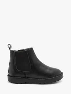 Next Standard Fit (F) Warm Lined Leather Chelsea Boots^BOY Baby Boots|Boots