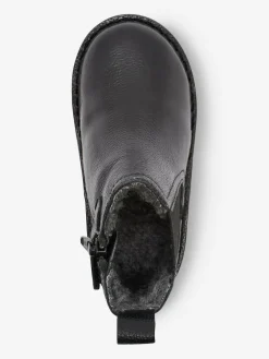 Next Standard Fit (F) Warm Lined Leather Chelsea Boots^BOY Baby Boots|Boots