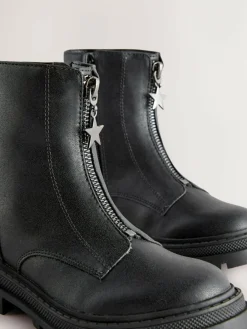 Next Standard Fit (F) Zip Front Ankle Boots^ Boots|Boots & Wellies