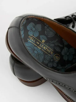 Next Standard Fit Leather Contrast Sole Derby Shoes^ Shoes