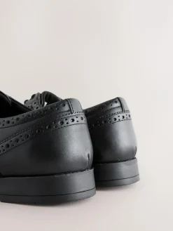 Discount Next Standard Fit Leather Oxford Brogue Shoes Black