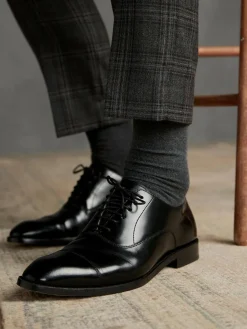 Next Standard Fit Signature Leather Sole Oxford Toe Cap Shoes^ Shoes