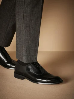 Next Standard Fit Signature Leather Sole Oxford Toe Cap Shoes^ Shoes