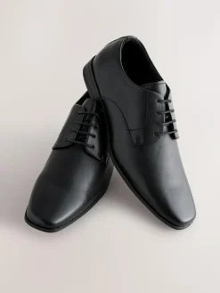 Best Next Standard Fit Slim Square Derby Shoes Black