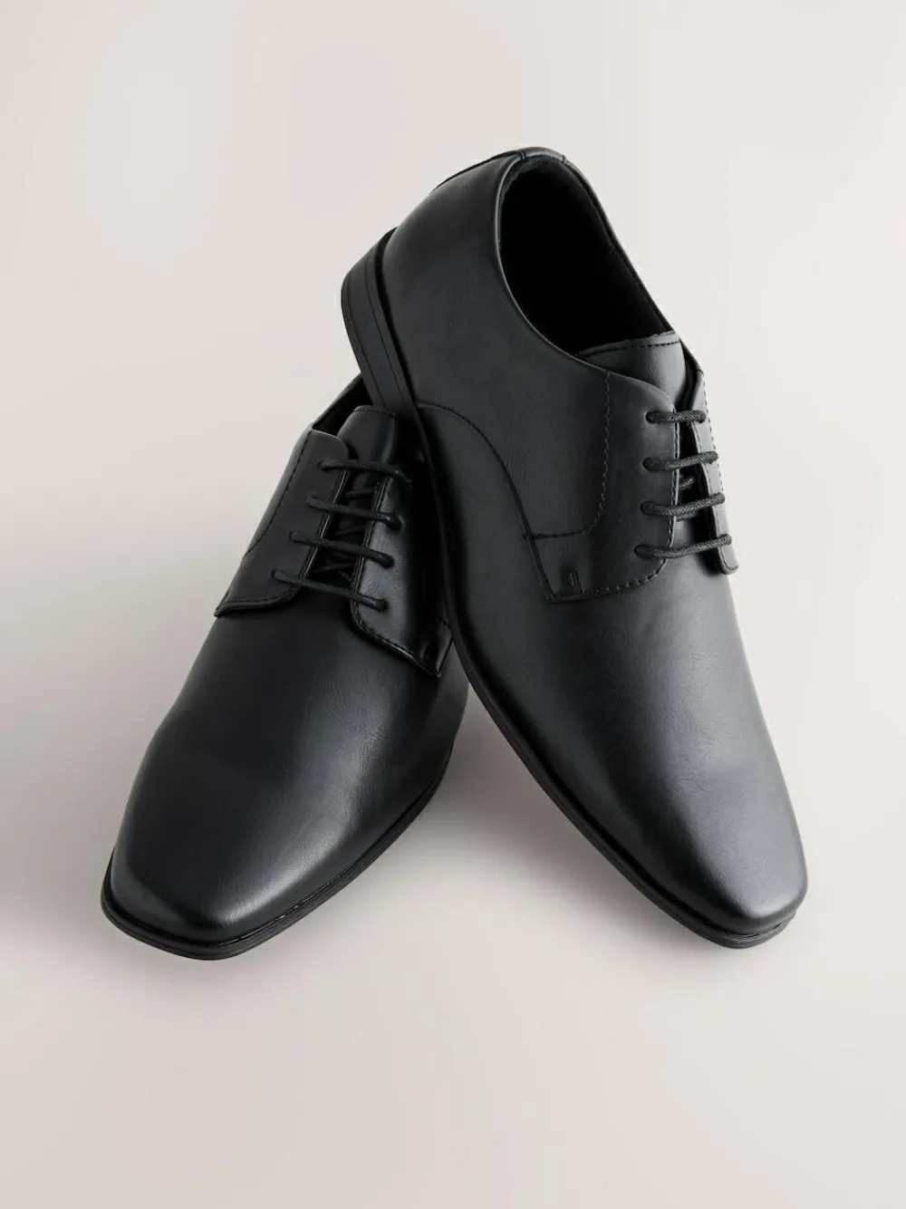 Best Next Standard Fit Slim Square Derby Shoes Black