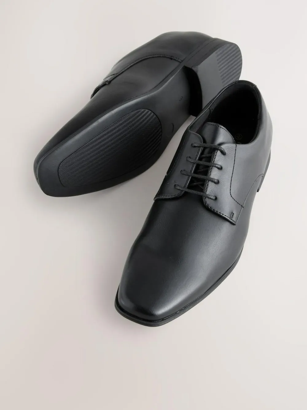 Best Next Standard Fit Slim Square Derby Shoes Black