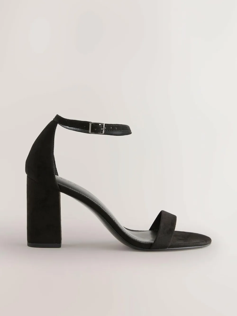 Next Black Standard/Wide Fit Block Heel Sandals^Women Wide Fit & Extra Wide Fit|Heels