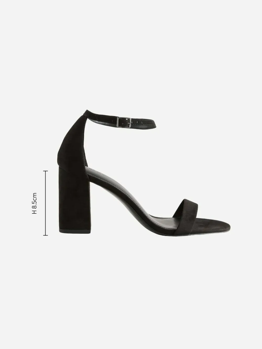 Next Black Standard/Wide Fit Block Heel Sandals^Women Wide Fit & Extra Wide Fit|Heels