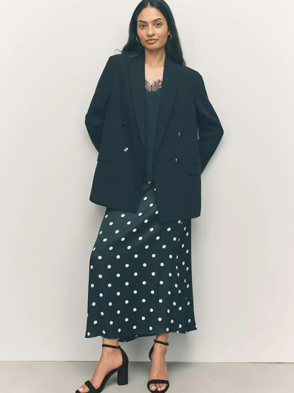 Next Black Standard/Wide Fit Block Heel Sandals^Women Wide Fit & Extra Wide Fit|Heels