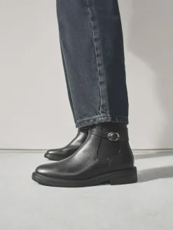 Clearance Next Standard/Wide Fit Buckled Chelsea Boots Black