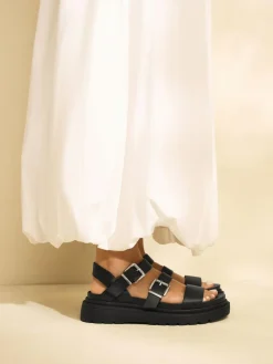 Discount Next Standard/Wide Fit Chunky Buckled Sandals Black