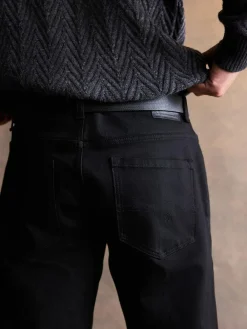 Next Straight Fit Signature Belted Jeans^ Jeans|Jeans