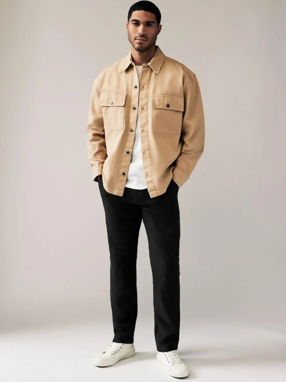 Next Black Straight Fit Stretch Chinos Trousers^ Nightwear|Pants & Chinos